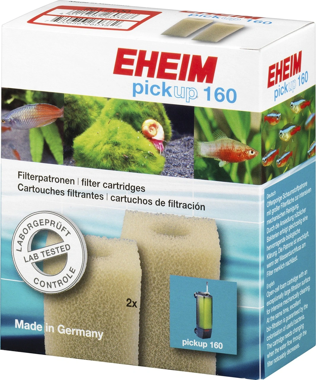Eheim Filtersvampe 2 stk til 2010 (2617100) Pickup 160